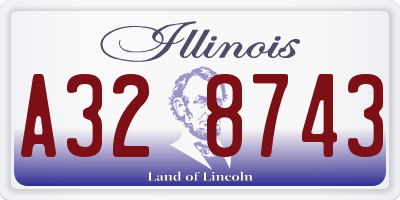 IL license plate A328743