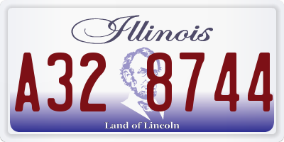 IL license plate A328744