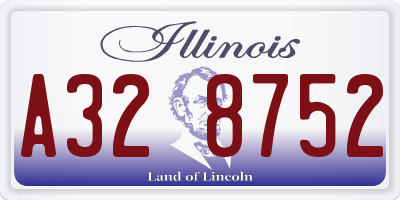 IL license plate A328752