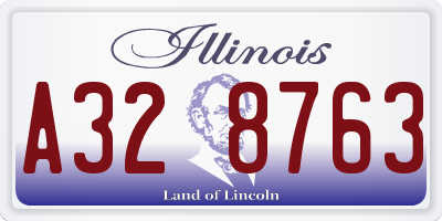 IL license plate A328763