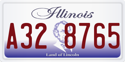 IL license plate A328765