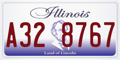 IL license plate A328767