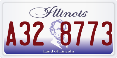 IL license plate A328773