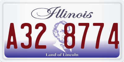 IL license plate A328774