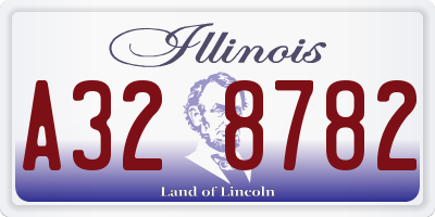 IL license plate A328782