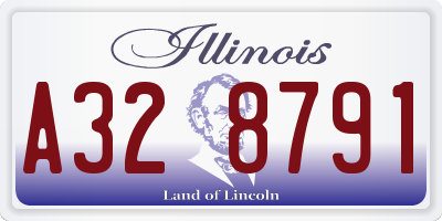 IL license plate A328791