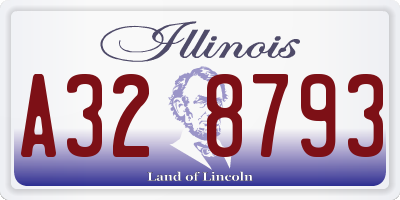 IL license plate A328793