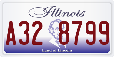 IL license plate A328799