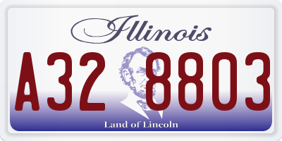 IL license plate A328803