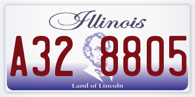 IL license plate A328805