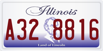 IL license plate A328816