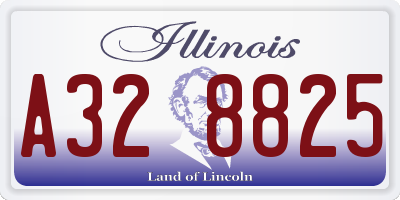 IL license plate A328825