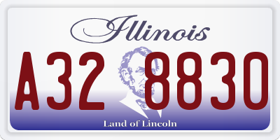 IL license plate A328830