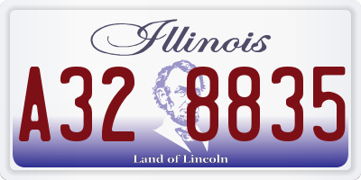 IL license plate A328835