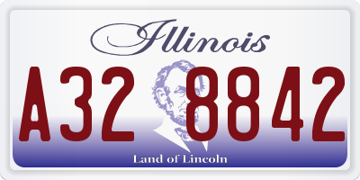 IL license plate A328842