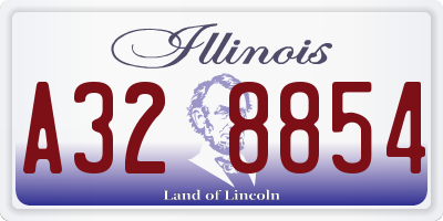 IL license plate A328854