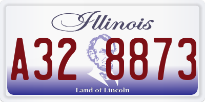IL license plate A328873
