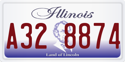 IL license plate A328874