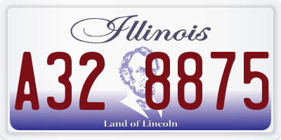 IL license plate A328875