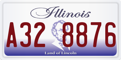 IL license plate A328876