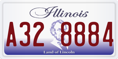 IL license plate A328884