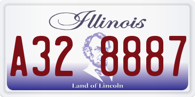 IL license plate A328887