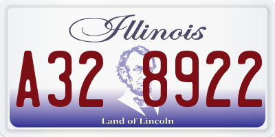 IL license plate A328922