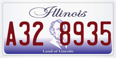 IL license plate A328935