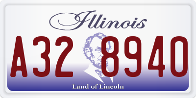IL license plate A328940
