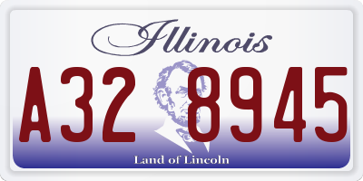 IL license plate A328945