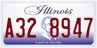 IL license plate A328947