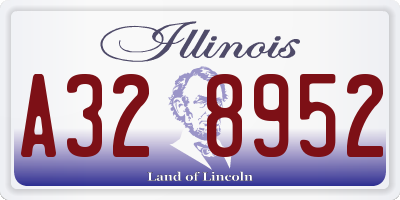 IL license plate A328952