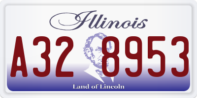 IL license plate A328953