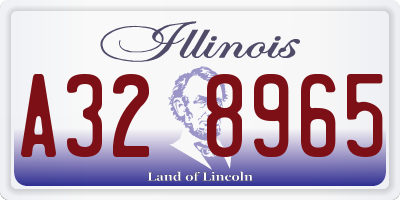 IL license plate A328965