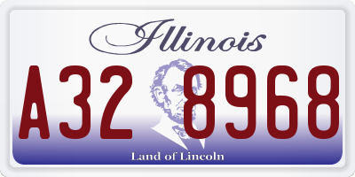 IL license plate A328968