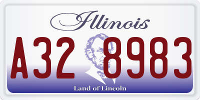 IL license plate A328983