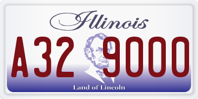 IL license plate A329000