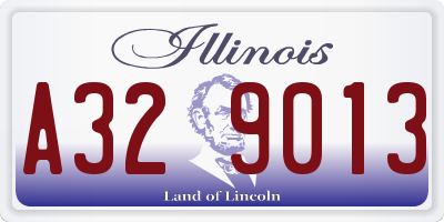 IL license plate A329013
