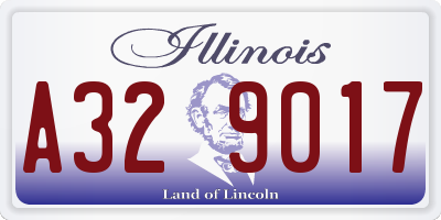 IL license plate A329017