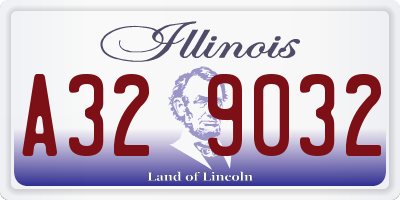 IL license plate A329032