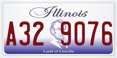 IL license plate A329076