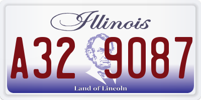 IL license plate A329087