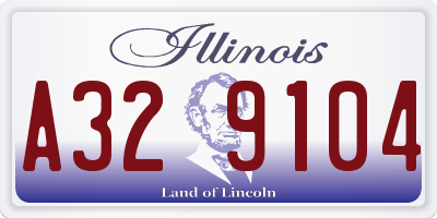 IL license plate A329104
