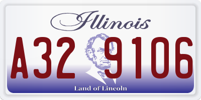 IL license plate A329106