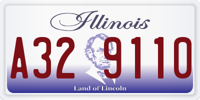 IL license plate A329110