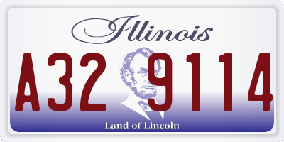 IL license plate A329114