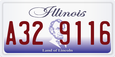 IL license plate A329116