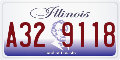 IL license plate A329118