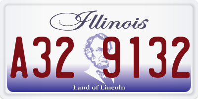 IL license plate A329132