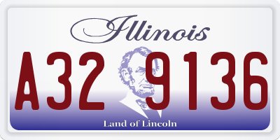 IL license plate A329136